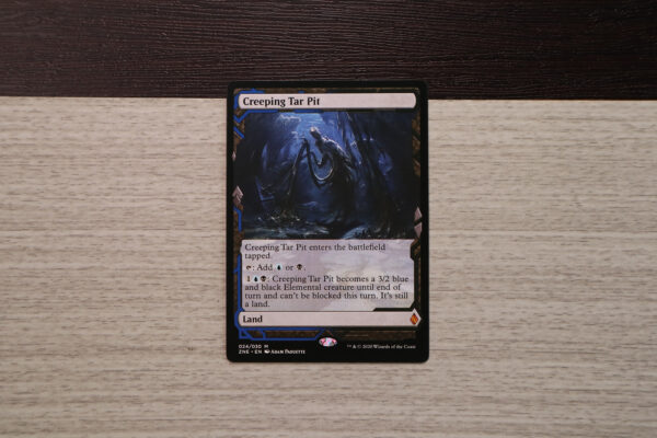 Creeping Tar Pit #024 Zendikar Rising Expeditions (ZNE) hologram