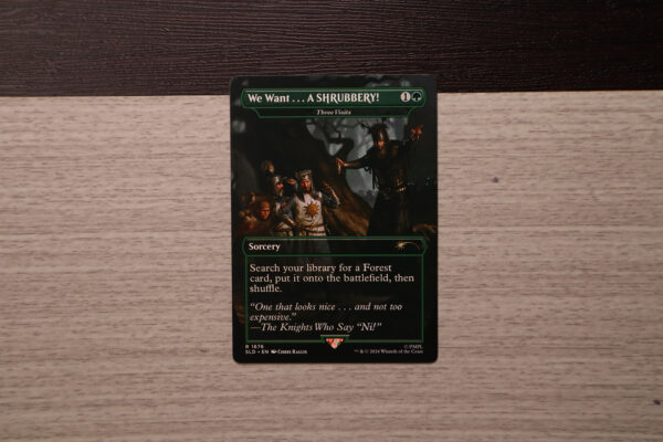 Three Visits We Want . . . A SHRUBBERY! SLD hologram