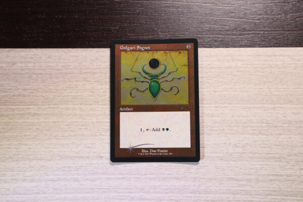 Golgari Signet SLD Old Style Etched SLD etched foil