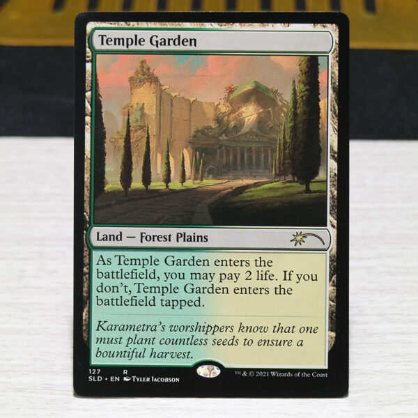 Temple Garden Secret Lair Drop (SLD) hologram