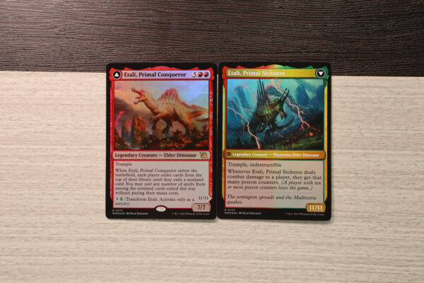Etali, Primal Conqueror & Etali, Primal Sickness #137 March of the Machine (MOM) double foil
