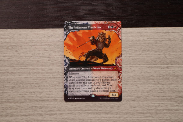 The Infamous Cruelclaw #334 Bloomburrow (BLB) hologram