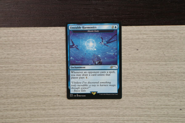 Rhystic Study Unstable Harmonics Secret Lair Drop (SLD) hologram