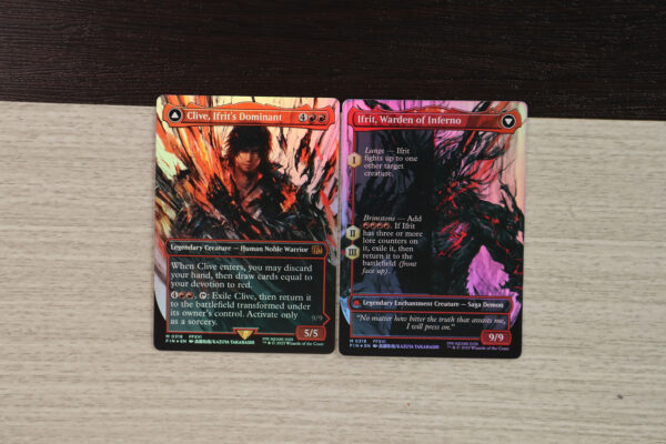 Clive, Ifrit's Dominant Ifrit, Warden of Inferno #318 FIN double foil