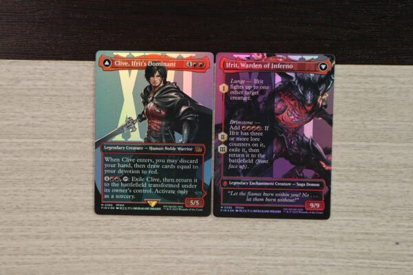 Clive, Ifrit's Dominant Ifrit, Warden of Inferno #385 FIN double foil
