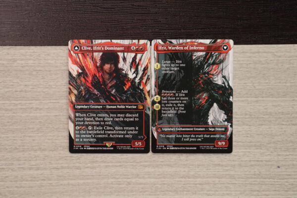 Clive, Ifrit's Dominant Ifrit, Warden of Inferno #318 FIN double hologram
