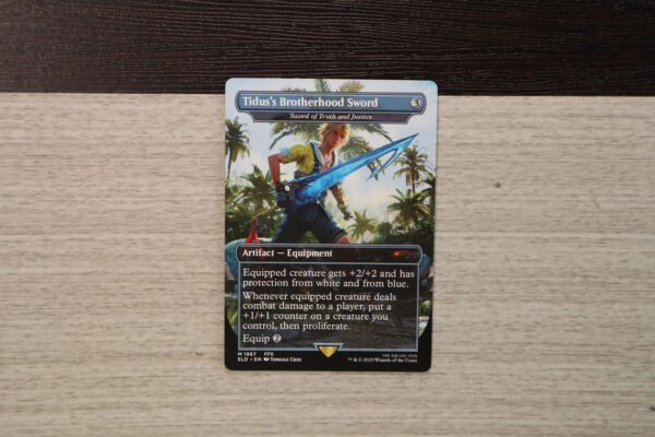 Sword of Truth and Justice Tidus's Brotherhood Sword SLD hologram